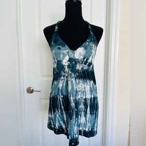 Boston Proper Tie Dye Fringe Halter Top